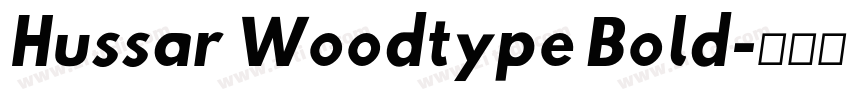 Hussar Woodtype Bold字体转换